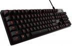 Logitech G413 -pelinäppäimistö, Romer-G –kytkimet, punaiset-ledit, musta