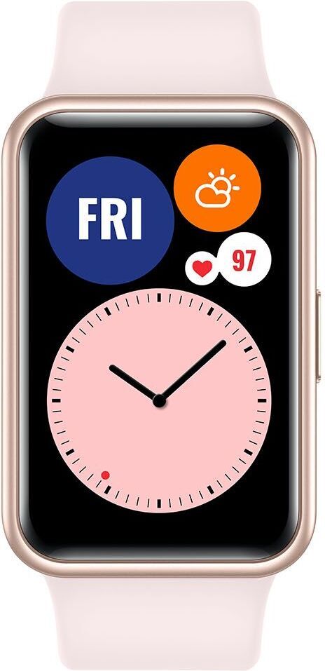 Pink fitness watch